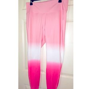 Crown & Ivy Pink,White Ombré Leggings